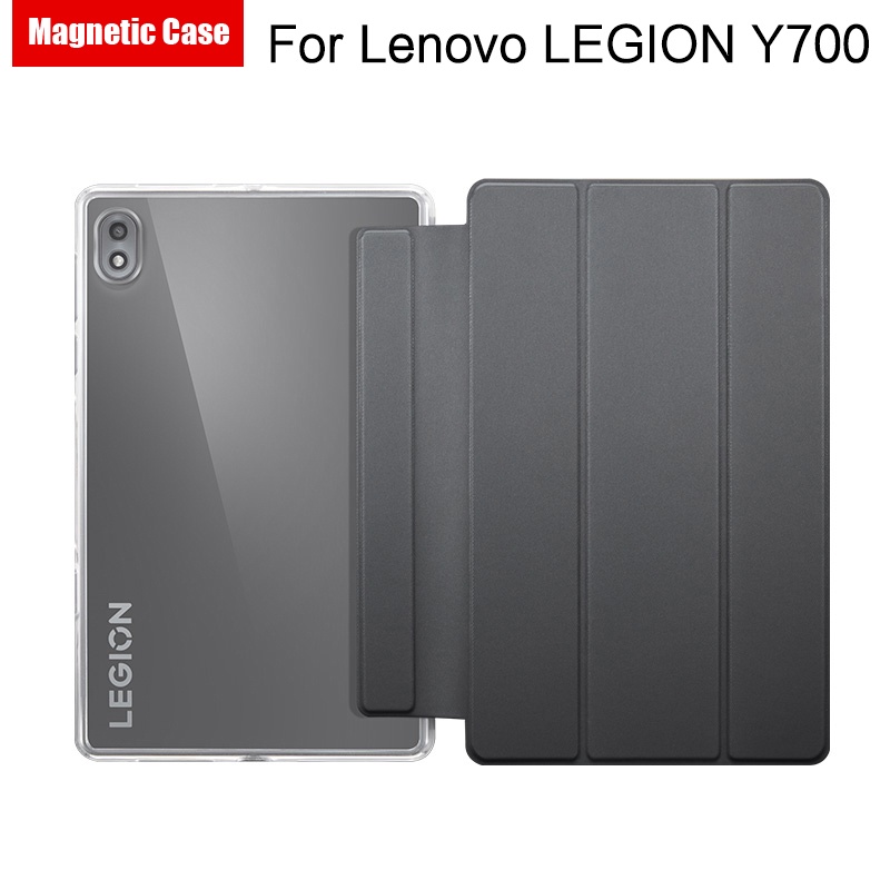 Bao Nắp Gập Chất Giả Da Trơn Màu Cho Điện Thoại Lenovo Legion Y700 8.8 TB-9707F 9707N 8.8 Inch