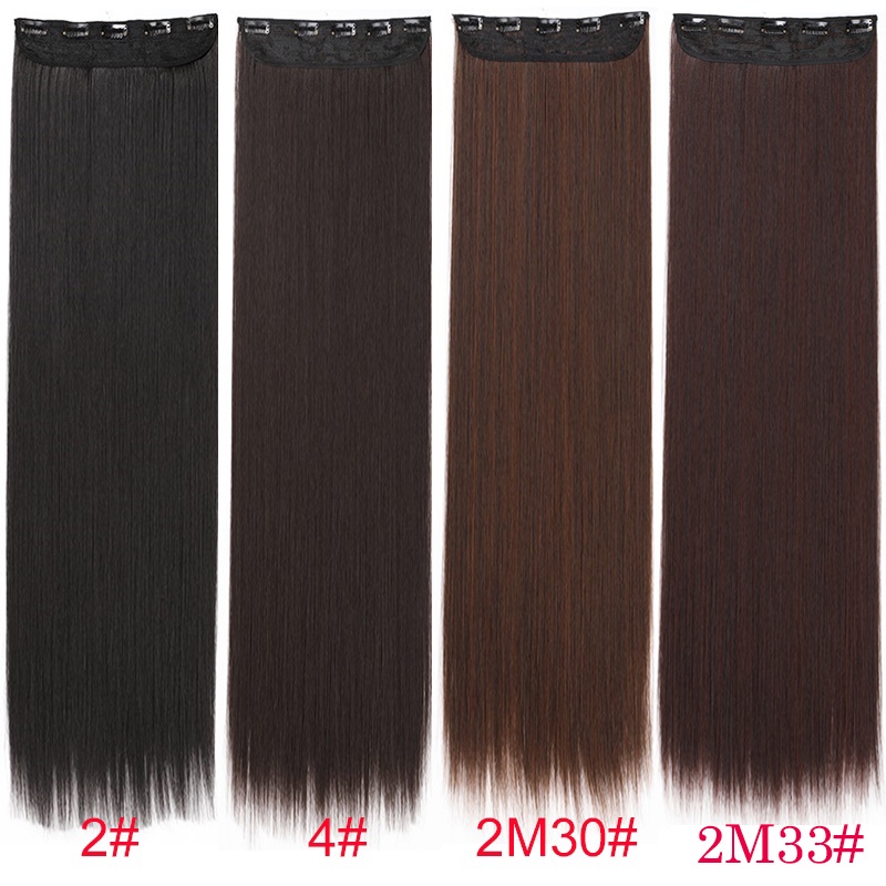Tóc Giả Thẳng Dài 32 Inch Có Kẹp