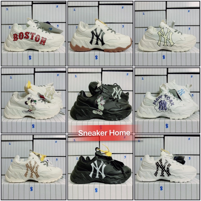 Giày 𝐌𝐋𝐁 sneaker nam nữ boston ny newyork trắng đen mickey
