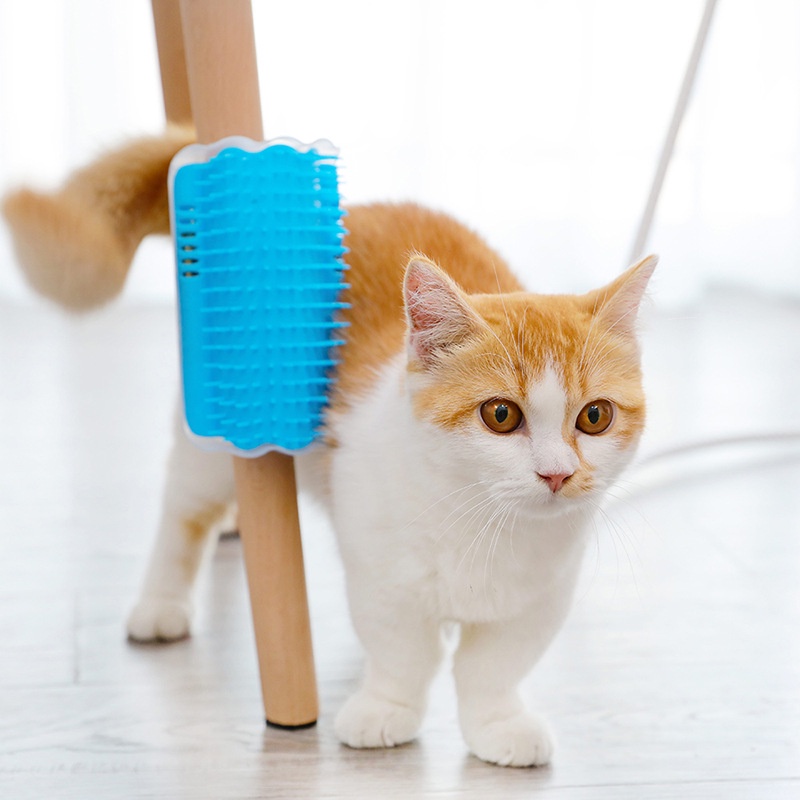 Lược cọ má mèo gắn tường giúp mèo massage gãi ngứa tặng 1 gói catnip
