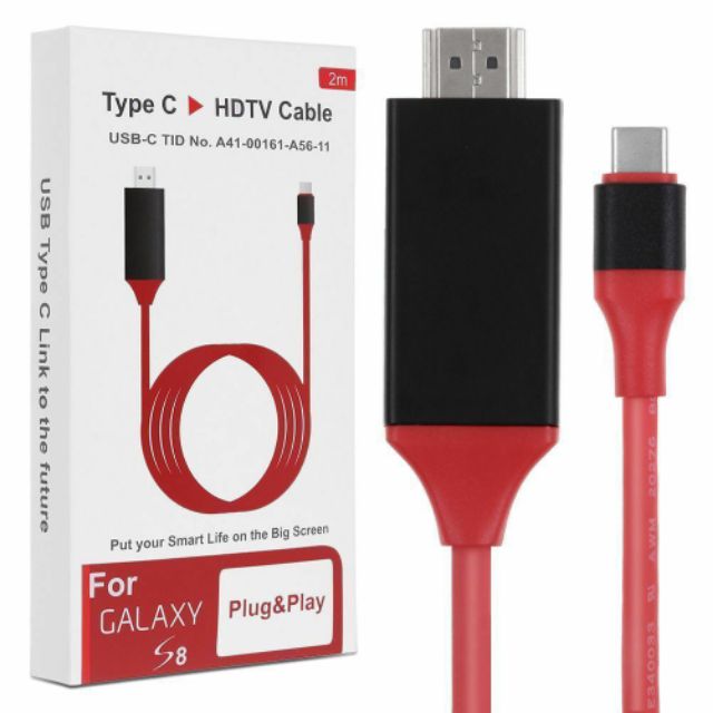 DÂY CHUYỂN ĐỔI USB TYPE C TO HDMI TIVI CHO SAMSUNG S8, S9, S10, S10 PUS NOTE 10 PLUS