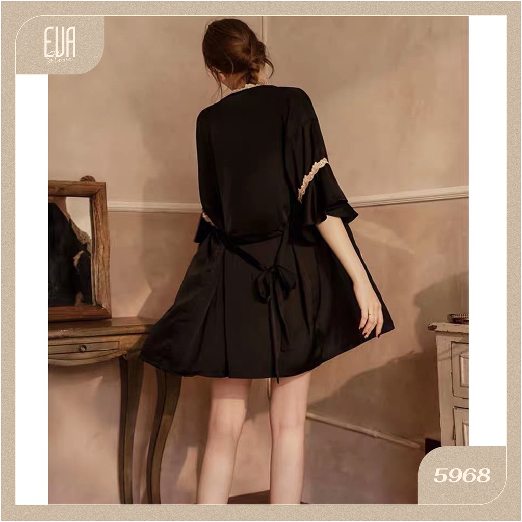 Áo choàng lụa viền ren mềm mại 5968 | BigBuy360 - bigbuy360.vn