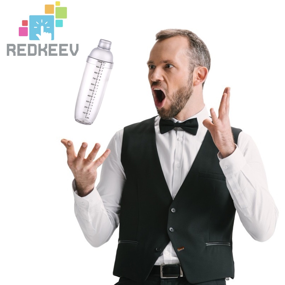 Cốc lắc pha chế rượu cocktail bằng nhựa tiện dụng