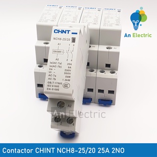 Khởi động từ 1 pha contactor chint nch8-25/20 25a 2no
