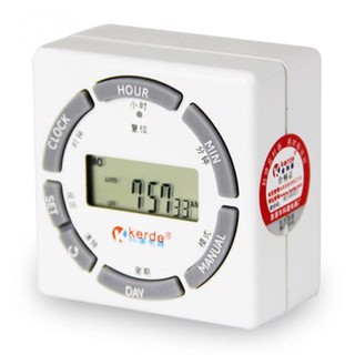 Timer hẹn giờ điện tử 20 chế độ Kerde TC 932 - Đồng hồ có pin dự phòng - Có phích cắm ko cần nối dây điện