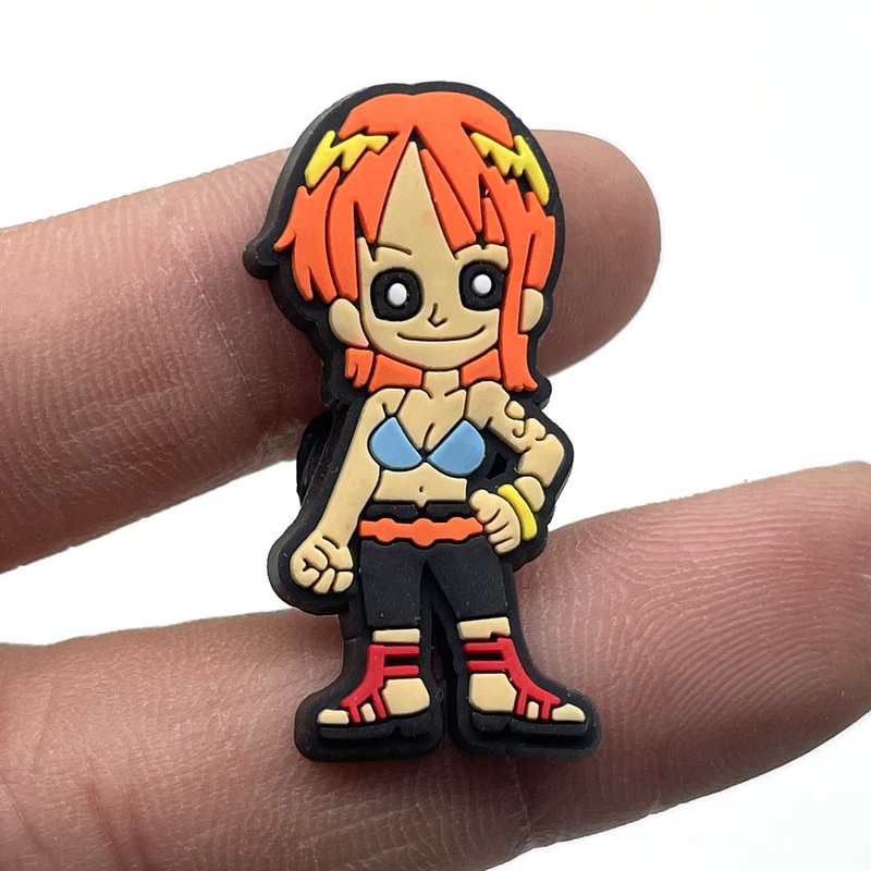 Phụ Kiện Trang Trí Khóa Giày Hình Hoa Jibbitz Anime One Piece Nhật Bản Bằng PVC