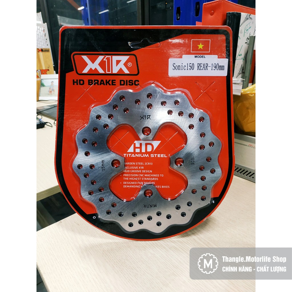 Đĩa Trước / Sau 295mm cho Sonic - Chính hãng X1R