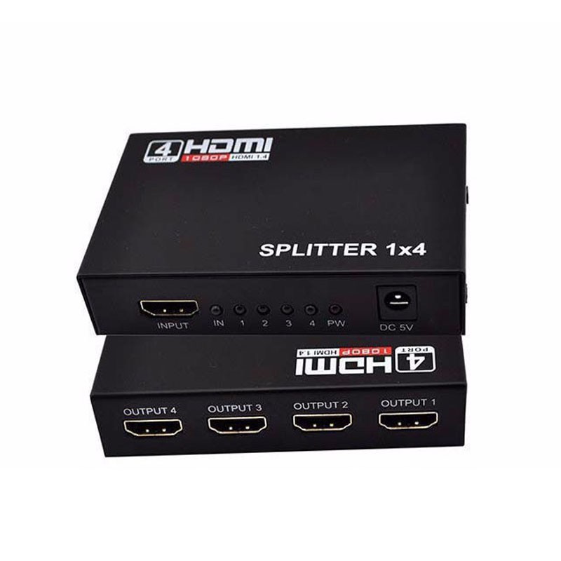 [Mã ELFLASH5 giảm 20K đơn 50K] Bộ hub chia HDMI 1 ra 2 và 1 ra 4 HDMI 1-2 và 1-4 Full HD 1080