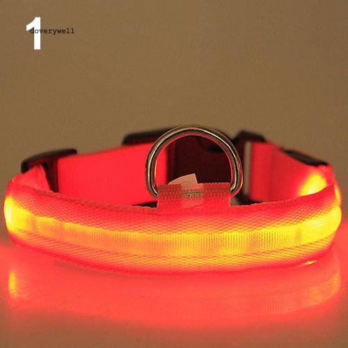 Vòng cổ nylon phát sáng LED cho thú cưng