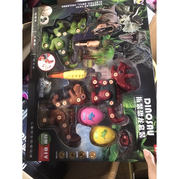 Bộ khủng Long tháo ráp kèm trứng hàng chuẩn