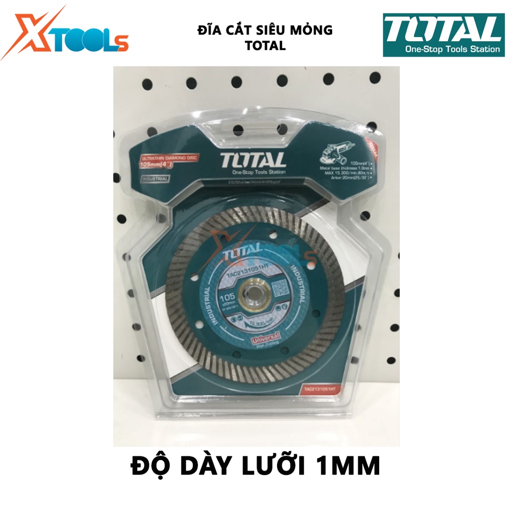 Đĩa cắt siêu mỏng TOTAL | Đĩa cắt Size: 105-125X20-22.2mm Độ dày lưỡi: 0.8-1.0mm [CHÍNH HÃNG ][XTOOLS]