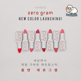 (ORDER HÀN) Son lì Rom&nd Zero Gram Matte Lipstick