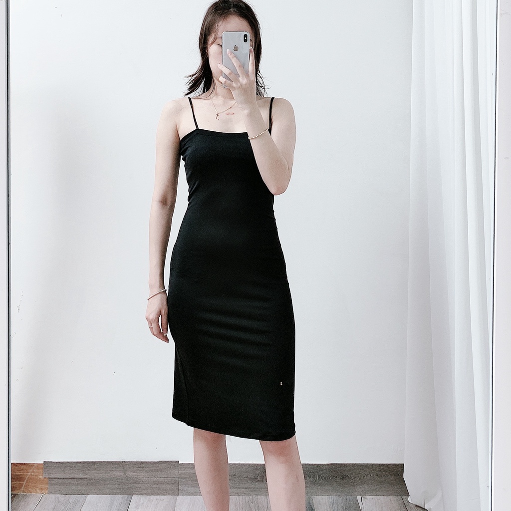 váy 2 dây ôm body, đầm dáng dài ôm boddy VAVASA V02 | BigBuy360 - bigbuy360.vn