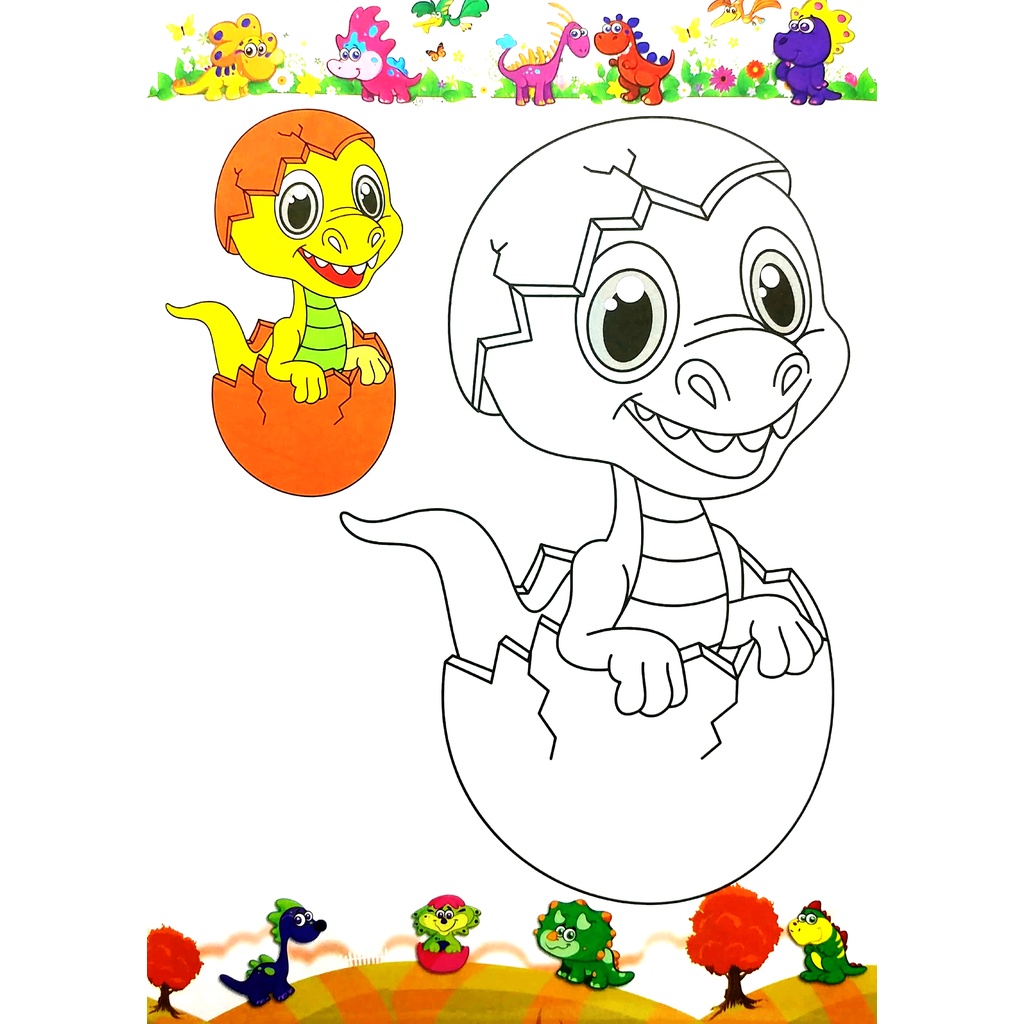 Sách Tô Màu - Vương Quốc Khủng Long - Tập 4