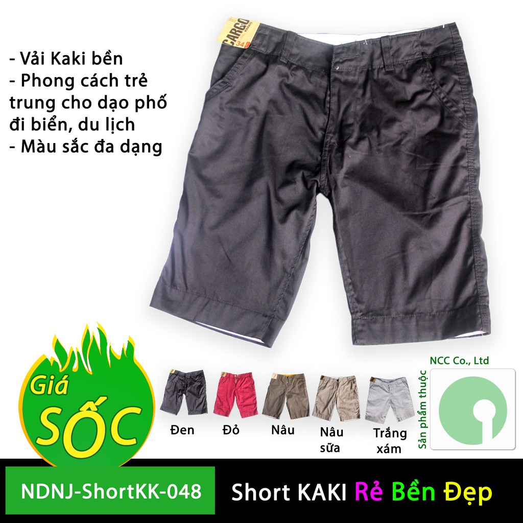 Quần short ngắn Kaki thời trang nam giá rẻ kiểu dáng mới năm 2018 - NDNJ-ShortKK-048 (nhiều màu)