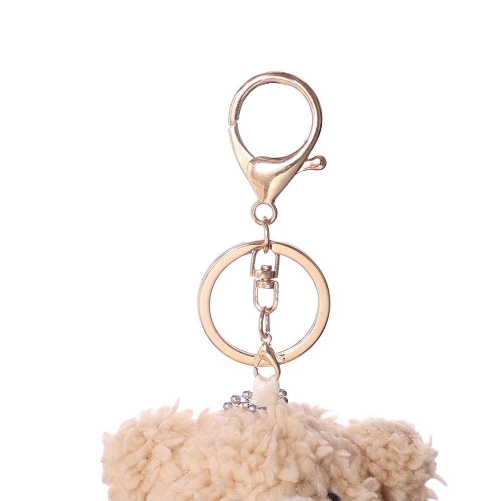 Móc Khóa Hình Gấu / Thỏ Nhồi Bông Dễ Thương Xinh Xắn