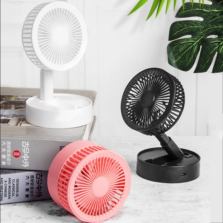 Quạt Mini Cầm Tay 3 Tốc Độ Gió Gấp Gọn A9 Tiện Dụng - TẶNG KÈM Pin Và Cáp Sạc USB