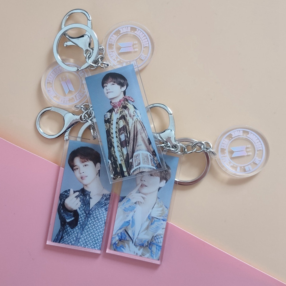 Móc Khóa Acrylic In Hình Thành Viên Nhóm Nhạc Bts 5 Muster Magic Shop Jungkook V Jimin Mới