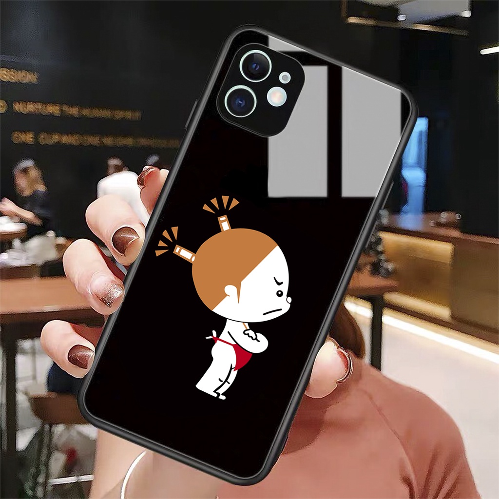 Ốp lưng iphone kính cao cấp cặp đôi hiến dâng đời zai case 14plus 14 pro max 13 12 promax 11 mini 6 6s 7 8 plus x xr xs