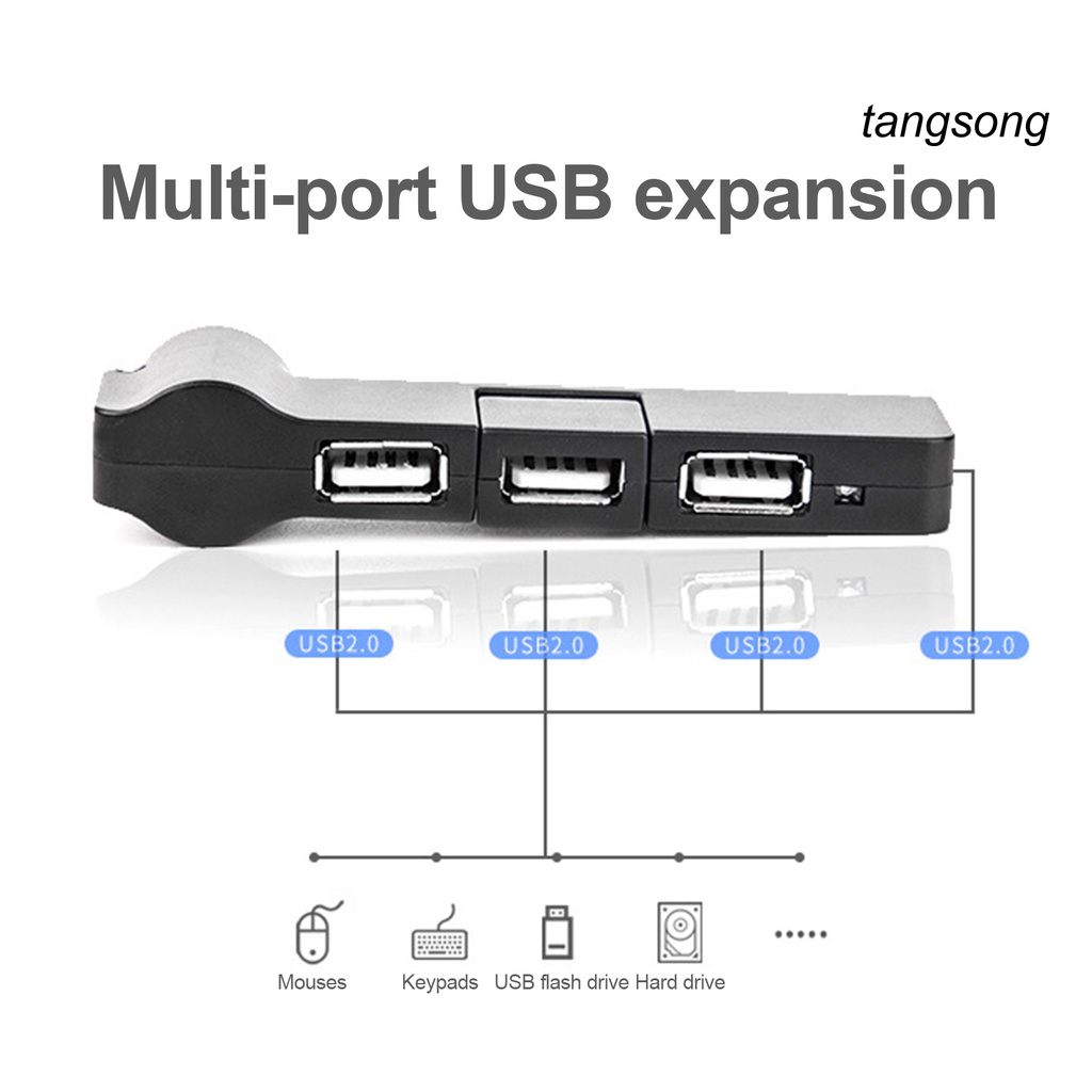 Dây Cáp Chia 4 Cổng Usb 2.0 Cho Máy Tính / Laptop