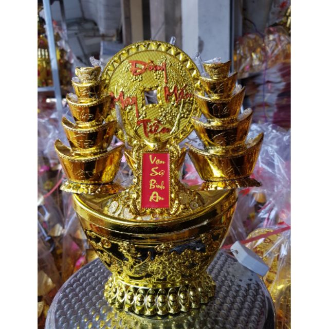 Cây đĩnh thần tài to có đèn nháy