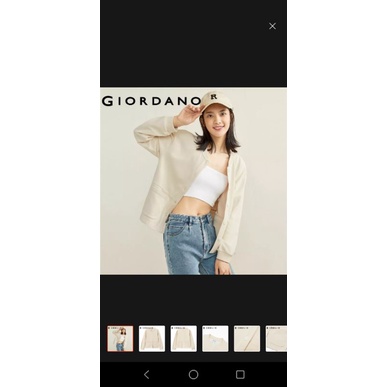 PASS ÁO KHOÁC NỈ MỎNG GIORDANO NEW 100%