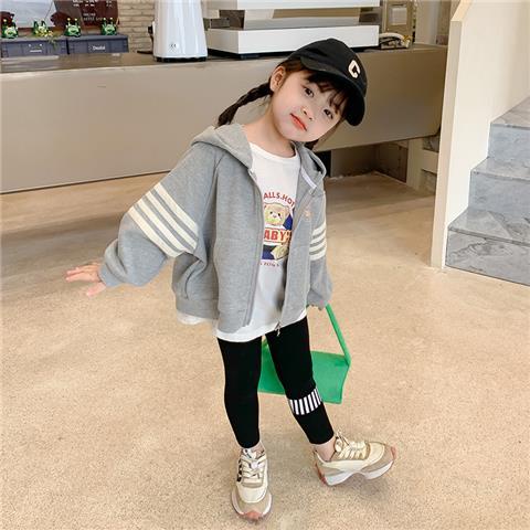 Áo Khoác Cardigan Có Mũ Trùm Thời Trang Xuân Thu 2022 Mới Cho Bé Gái