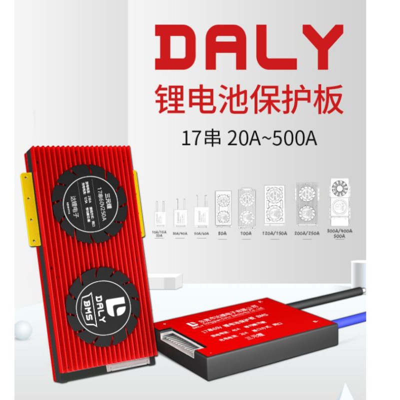 Mạch BMS Daly 13S, 17S - 48V - 60V