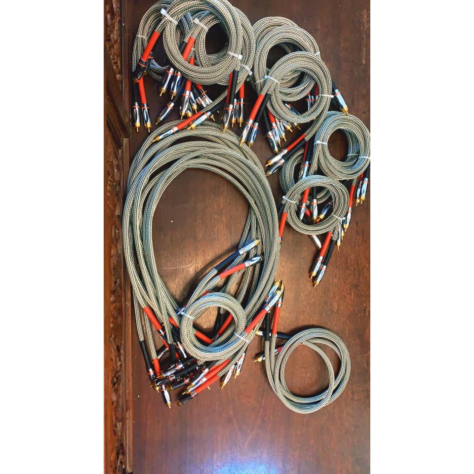 Bộ dây tín hiệu audio Av hitachi bãi Nhật 5 lõi đồng mạ bạc