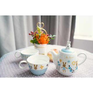 Set Ấm Chén Trà Thỏ Le Sucre Kèm Lọc Trà 440ml