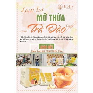 Trà giảm mỡ bụng, giảm cân, giảm béo vị đào, giảm 3-6kg và 5-10cm vòng bụng chỉ sau 1 liệu trình