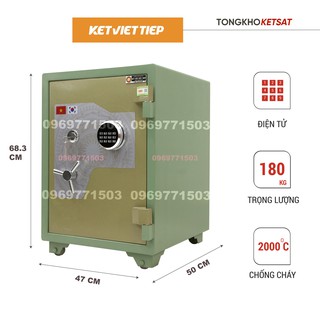 Két sắt chống cháy việt tiệp kvtsc1858 siêu cường điện tử bảo hành 5 năm