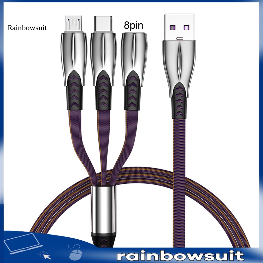 Dây Cáp Sạc Truyền Dữ Liệu Micro Usb Loại C 8pin Dài 1.2m Cho Điện Thoại