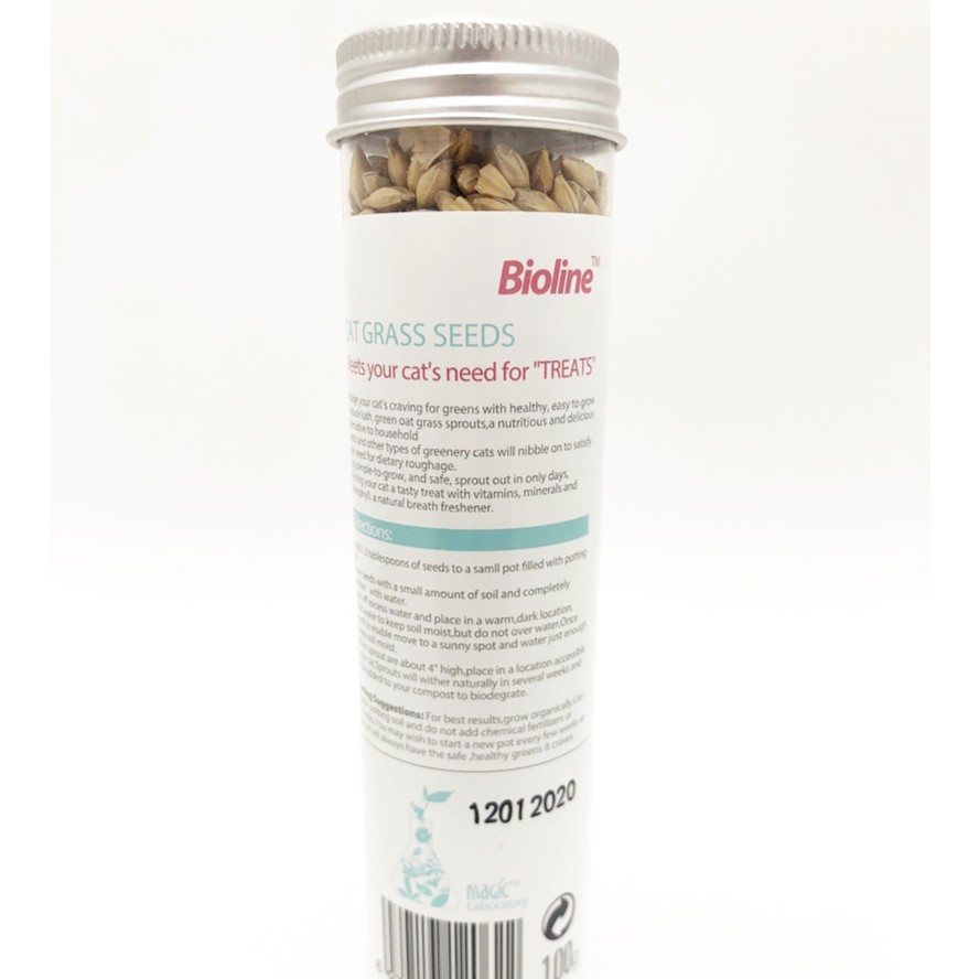 Hạt Giống Cỏ Tươi Cho Mèo Cat Grass Seeds Bioline CCT002 Ống 100g