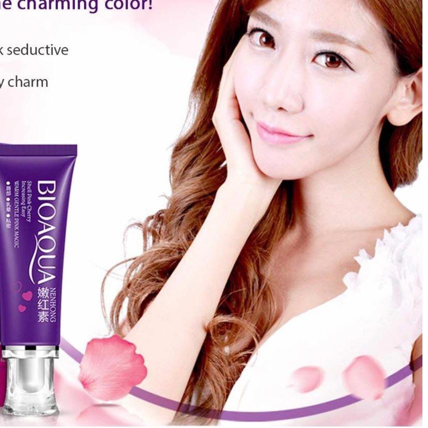 (Hàng Mới Về) Kem Dưỡng Ẩm Môi Chiết Xuất Hoa Anh Đào BQY Bioaqua Mru-234 | BigBuy360 - bigbuy360.vn