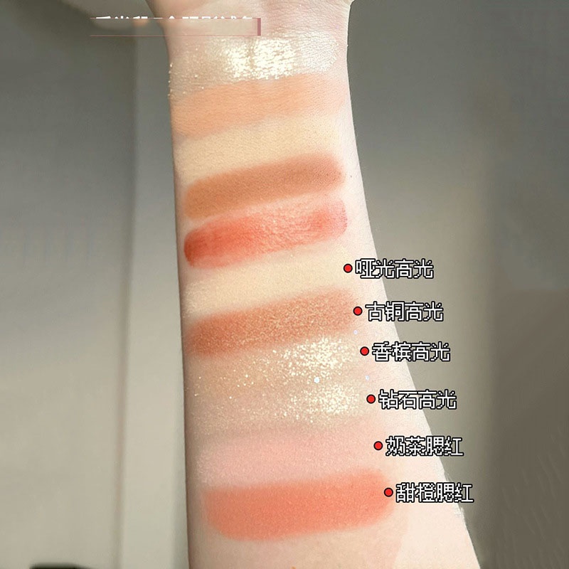 Bảng mắt 26 Ô Frank Color kèm cọ, Phấn mắt nội địa trung tone màu chuẩn