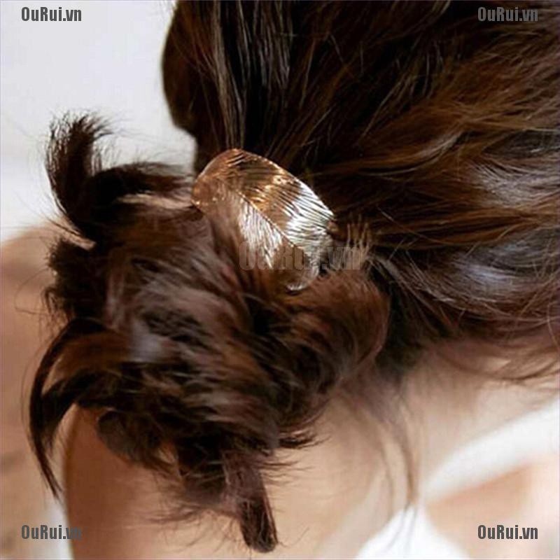 Dây Cột Tóc Hình Chiếc Lá Dễ Thương Xinh Xắn Cho Nữ