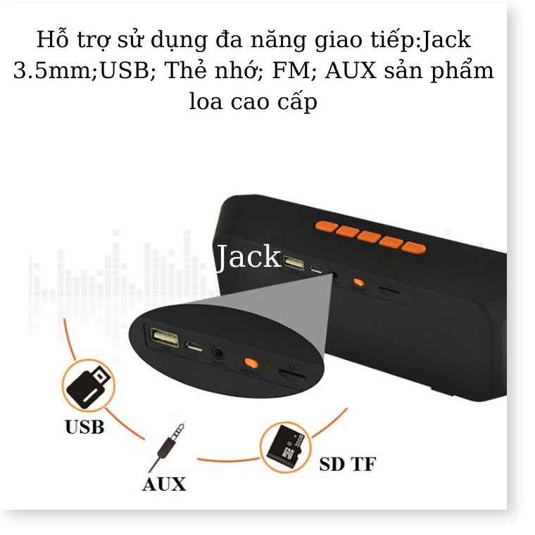 [Mã ELHACE giảm 4% đơn 300K] Loa bluetooth S208 loa siêu bass, âm thanh 3D, hỗ trợ bluetooth 4.0 (Màu giao ngẫu nhiên)