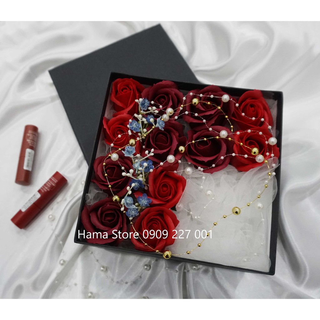 HỘP HOA HỒNG SÁP THƠM GIÁ RẺ MÀU ĐỎ QUÀ TẶNG 8/3, 20/10, VALENTINE 14/2, SINH NHẠT, NOEL, LỄ TẾT