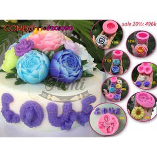 Khuôn silicon làm rau câu hoa nổi 4D