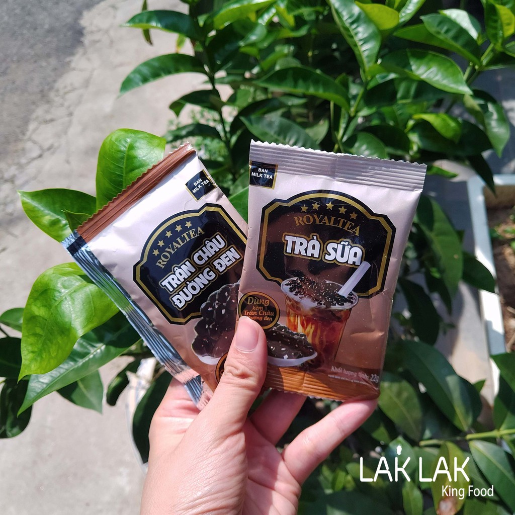 [Mã 11FMCGSALE giảm 8% đơn 500K] Trà Sữa Trân Châu Royal Tea Tự Pha Vị Ô Long Nướng/ Trân Châu Đường Đen (kèm trân châu)