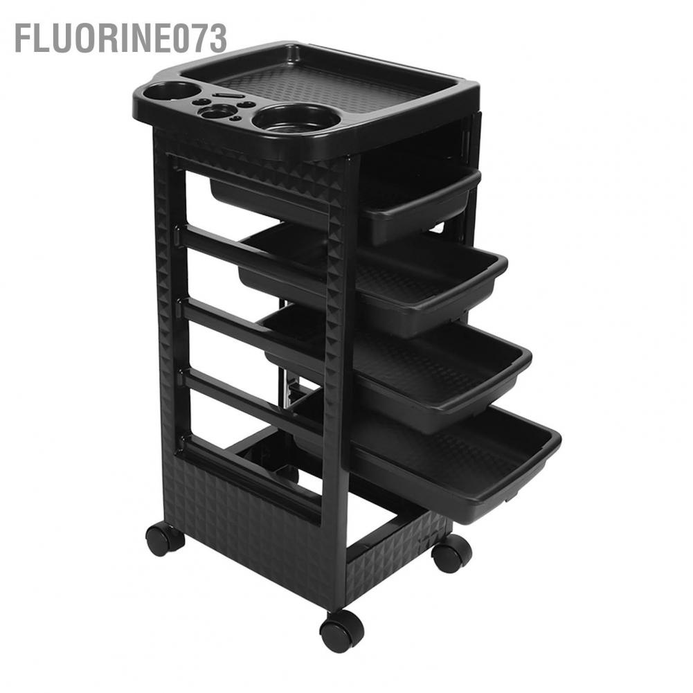 Xe đẩy hiệu cắt tóc xe đẩy dụng cụ đặc biệt xe đẩy nhiều lớp uốn nhuộm làm tóc xe kéo giá đỡ 【Fluorine073】