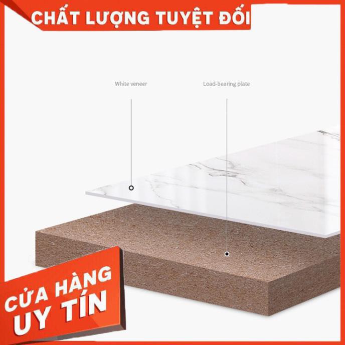 💥Giá rẻ💥 Bàn sofa phòng khách 1m2*60cm mặt gỗ mạ vân đá phủ bóng BAT022