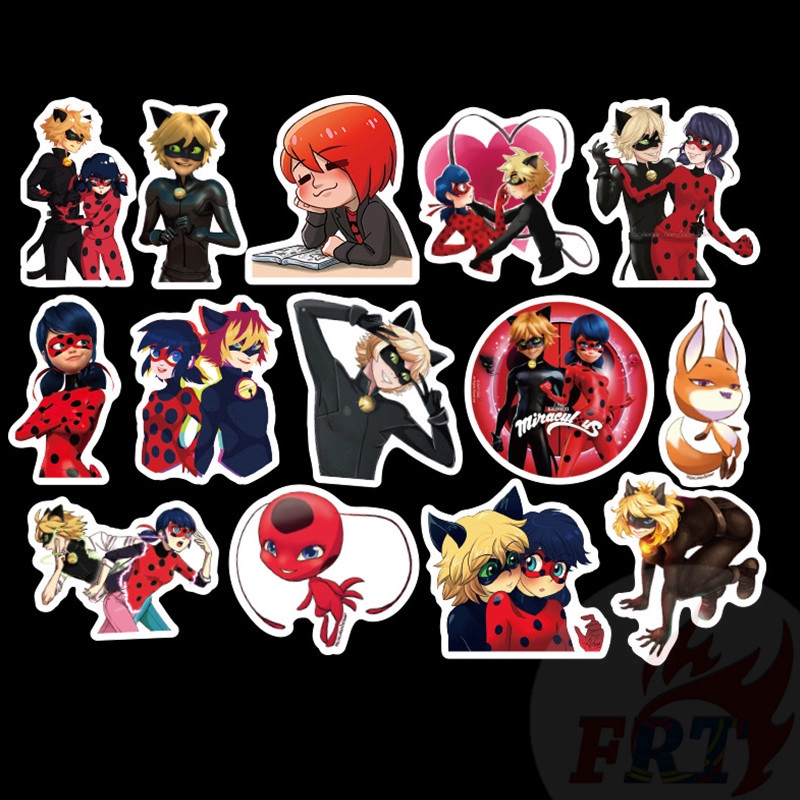 ❉ Miraculous Ladybug - Series 01 Giấy và decal dán tường ❉ 50Pcs/Set Mixed Luggage Laptop Skateboard Doodle Stickers