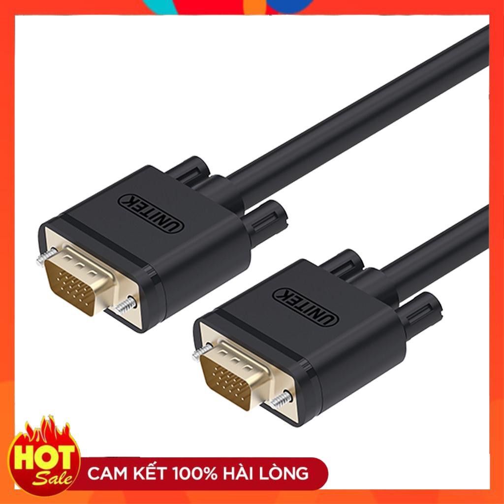 🎁 Cáp VGA Unitek Dài 1.5M 3M 10M 15M - Cáp VGA Chuẩn HD CHÍNH HÃNG Unitek