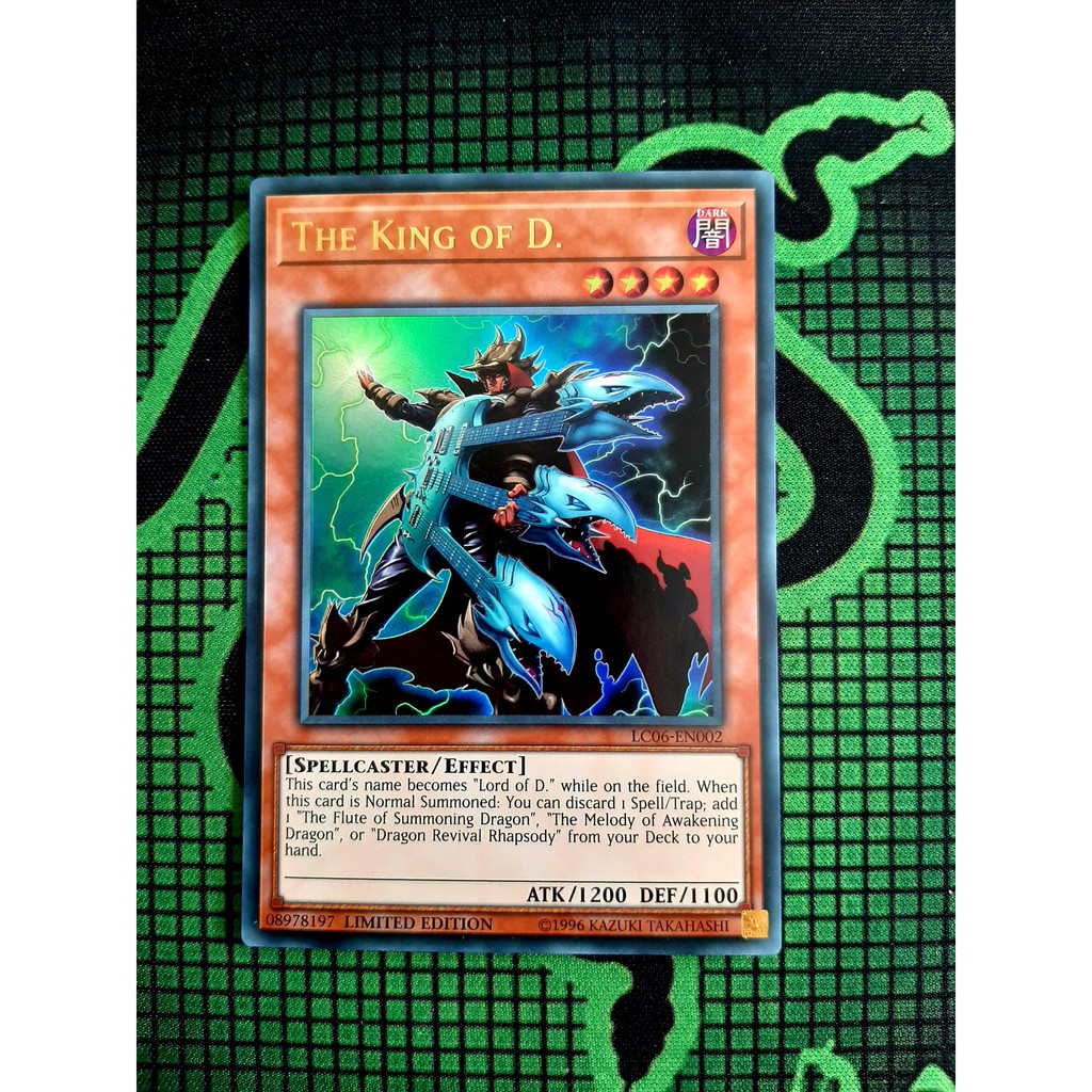 Thẻ Bài Mint90 Yugioh Monster -The King of D. - LC06-EN002 - Ultra