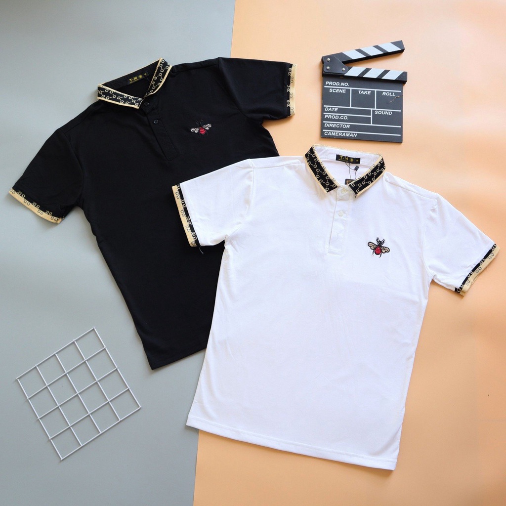 ÁO THUN POLO NAM NỮ LOGO PHỐI HOẠ TIẾT CỔ ÁO CỰC CHẤT - ĐỘC ĐÁO