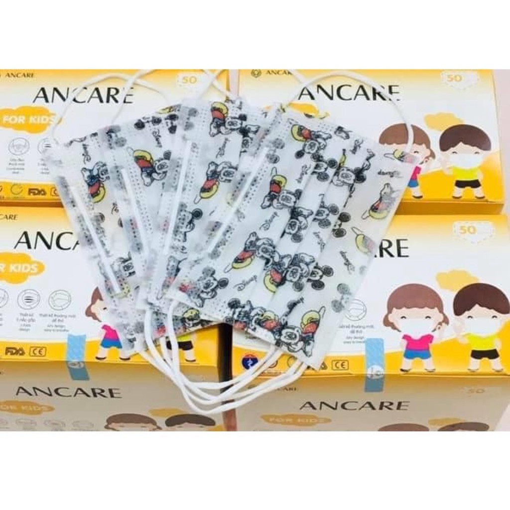 Khâu Trang Y Tế 4 Lớp Giấy Kháng Khuẩn Trẻ Em Hộp 50 Cái | BigBuy360 - bigbuy360.vn