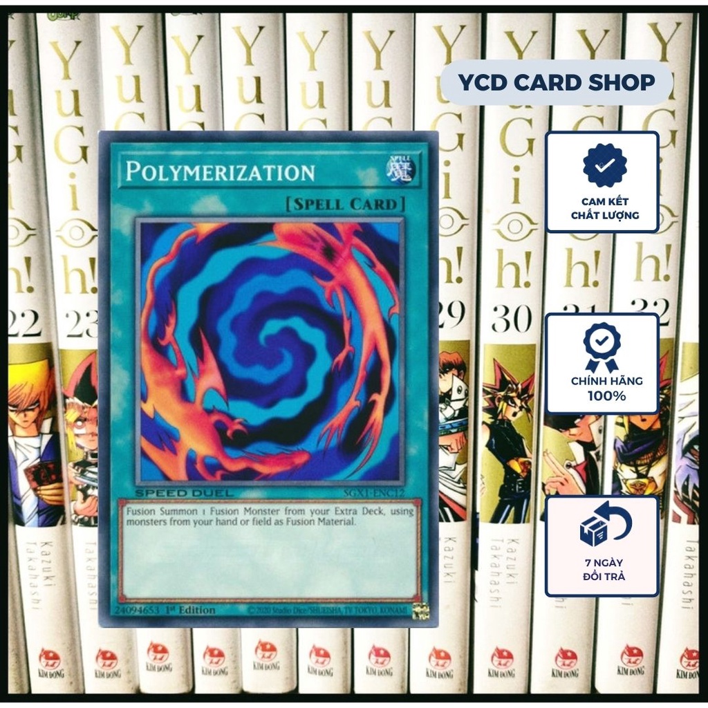 Thẻ bài Yugioh Chính Hãng Set Dung Hợp Elemental HERO Flame Wingman   – Common