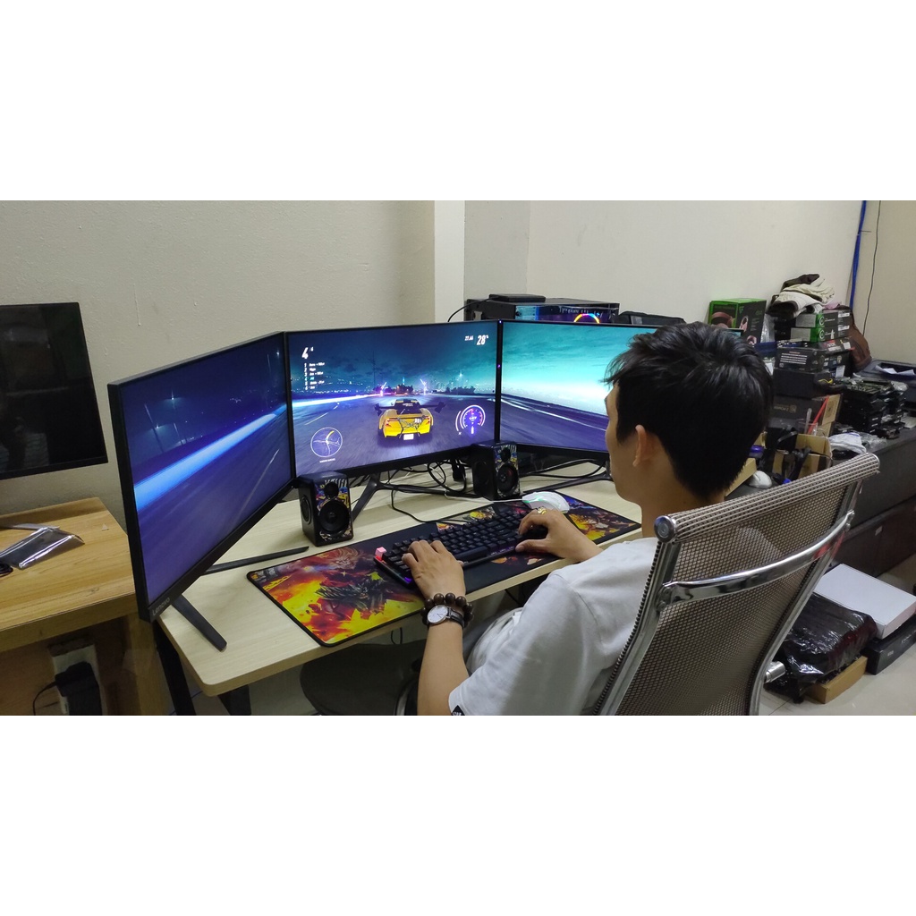 PC Chiến Full Game Online KA300 Summer Core i5 Gen6 kèm màn hình 24inch Leovno Full HD chuẩn IPS